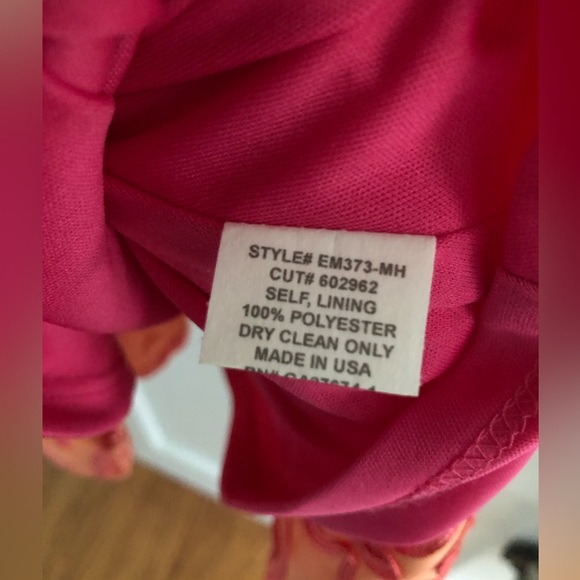 Eva Franco Orange and Fuchsia dress size 12 fit and flare style - Picture 14 of 14